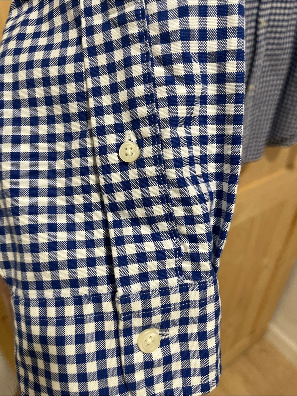 Polo Ralph Lauren Classic Fit, blue and white gingham XL Long Sleeve. - Picture 5 of 10